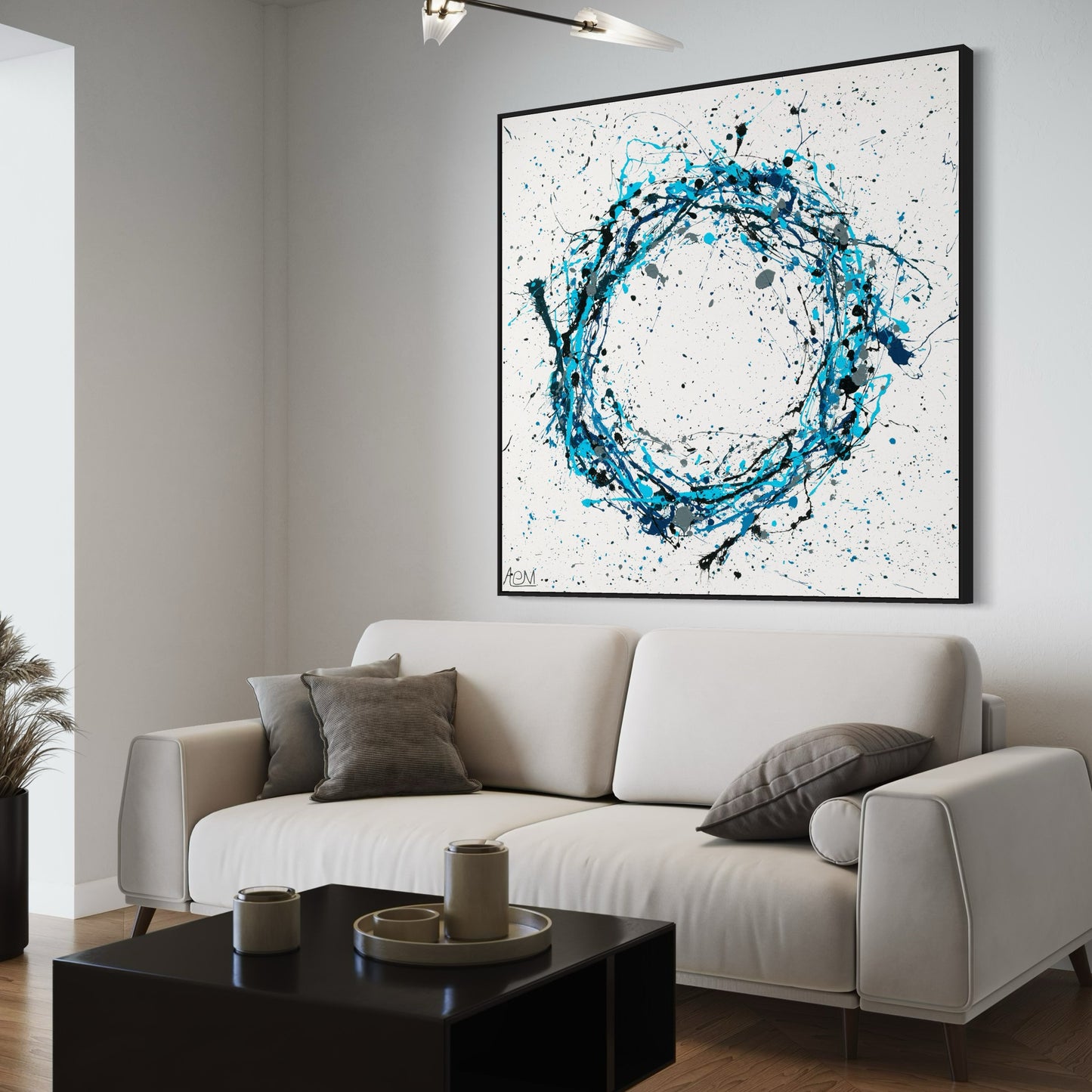 יצירה מקורית - מעגל החיים - כחול עמוק